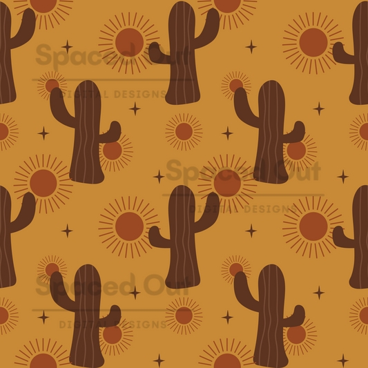 Boho Cactus Brown