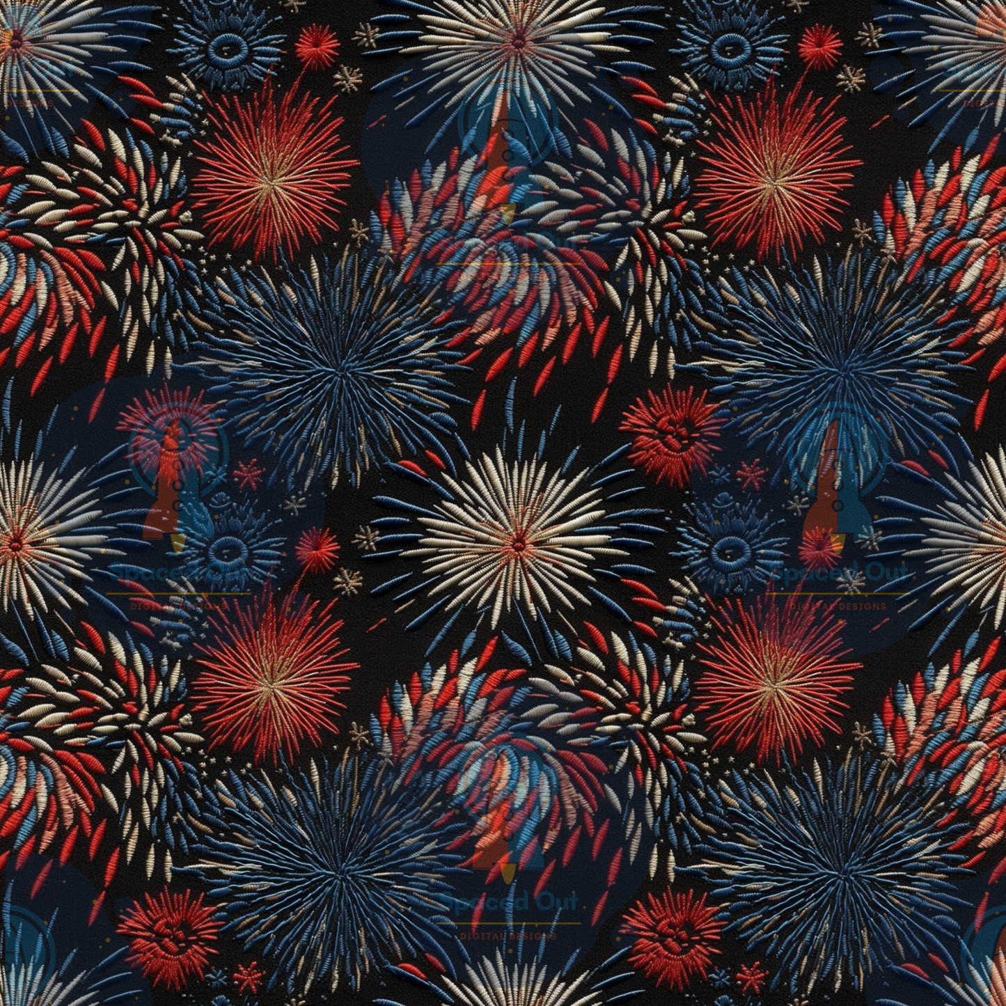 Fireworks Embroidery