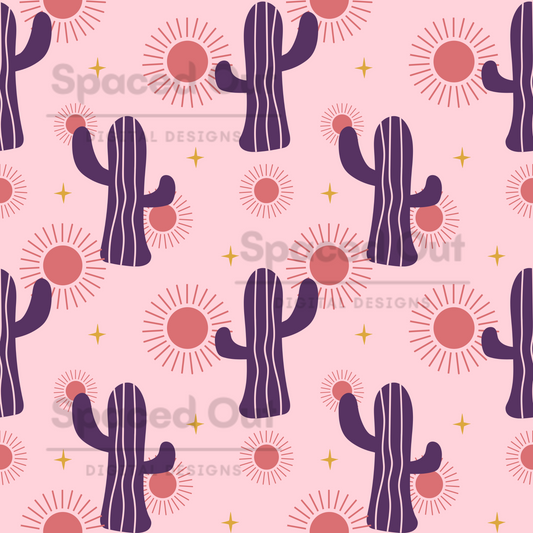 Boho Cactus Purple