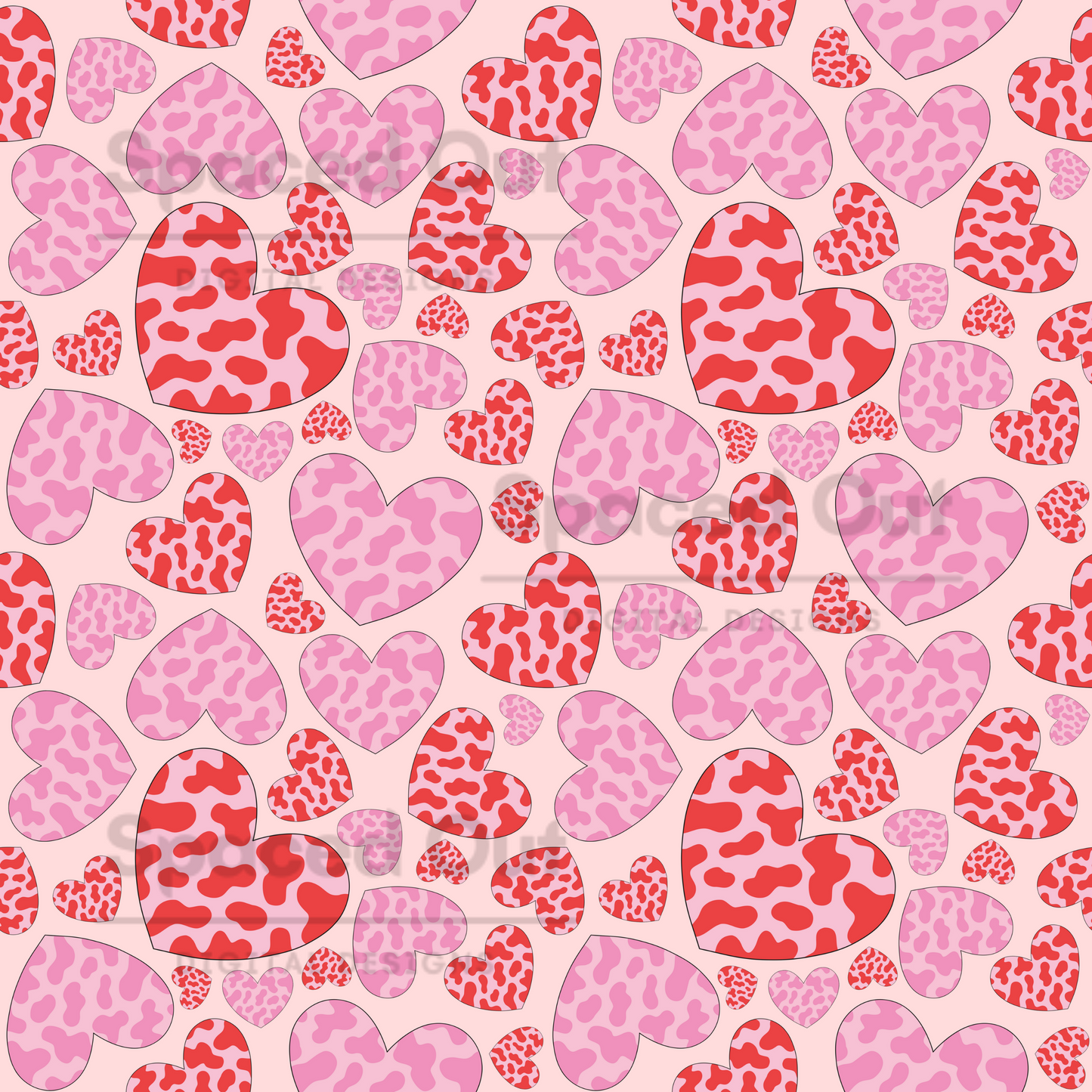 Cowprint Hearts