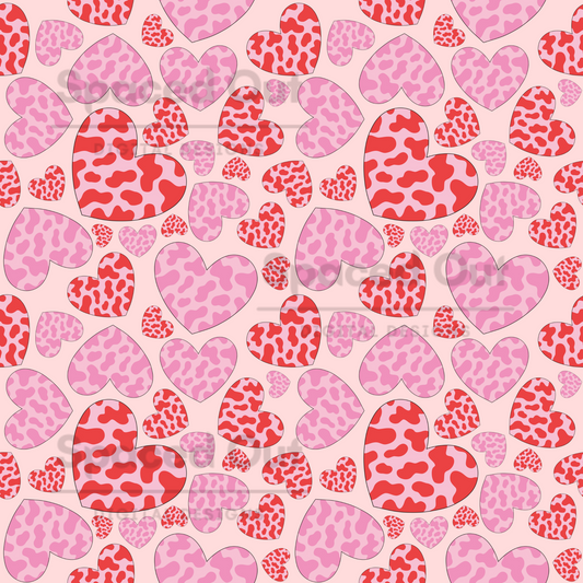 Cowprint Hearts