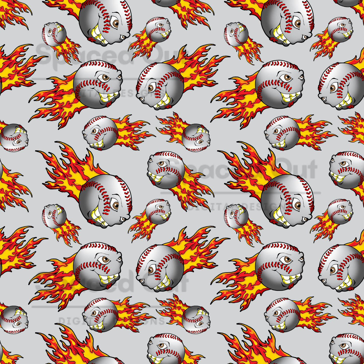 Flaming Baseballs