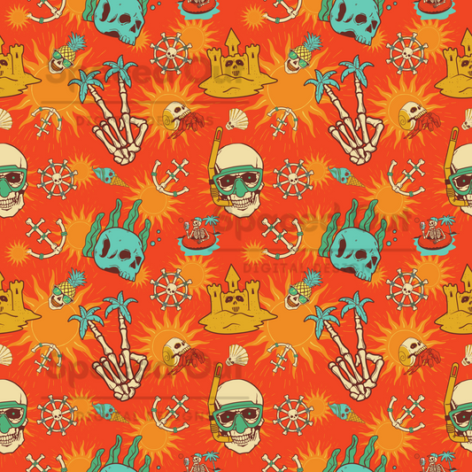 Summer Skulls Orange
