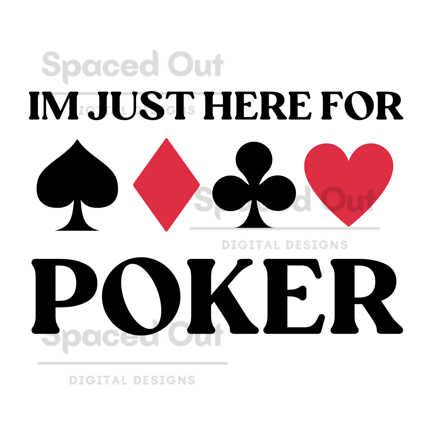 Just Here For Poker PNG