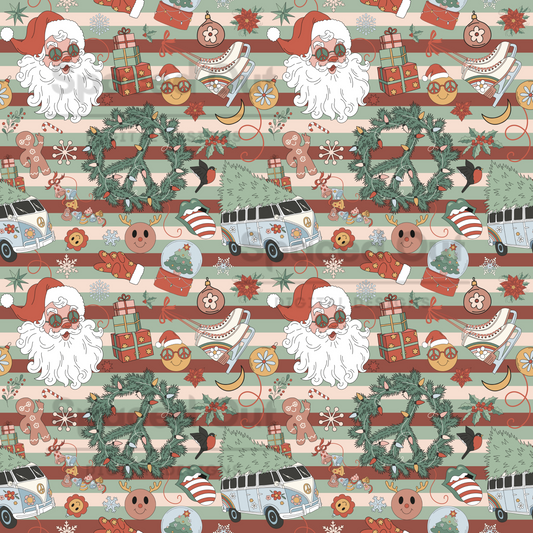 Groovy Christmas Stripes