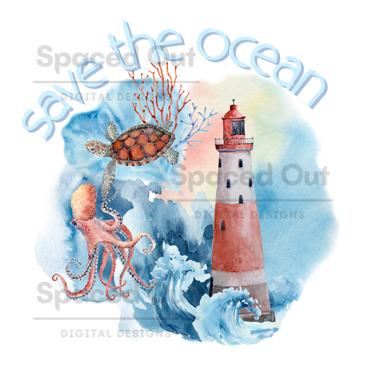 Save The Ocean PNG