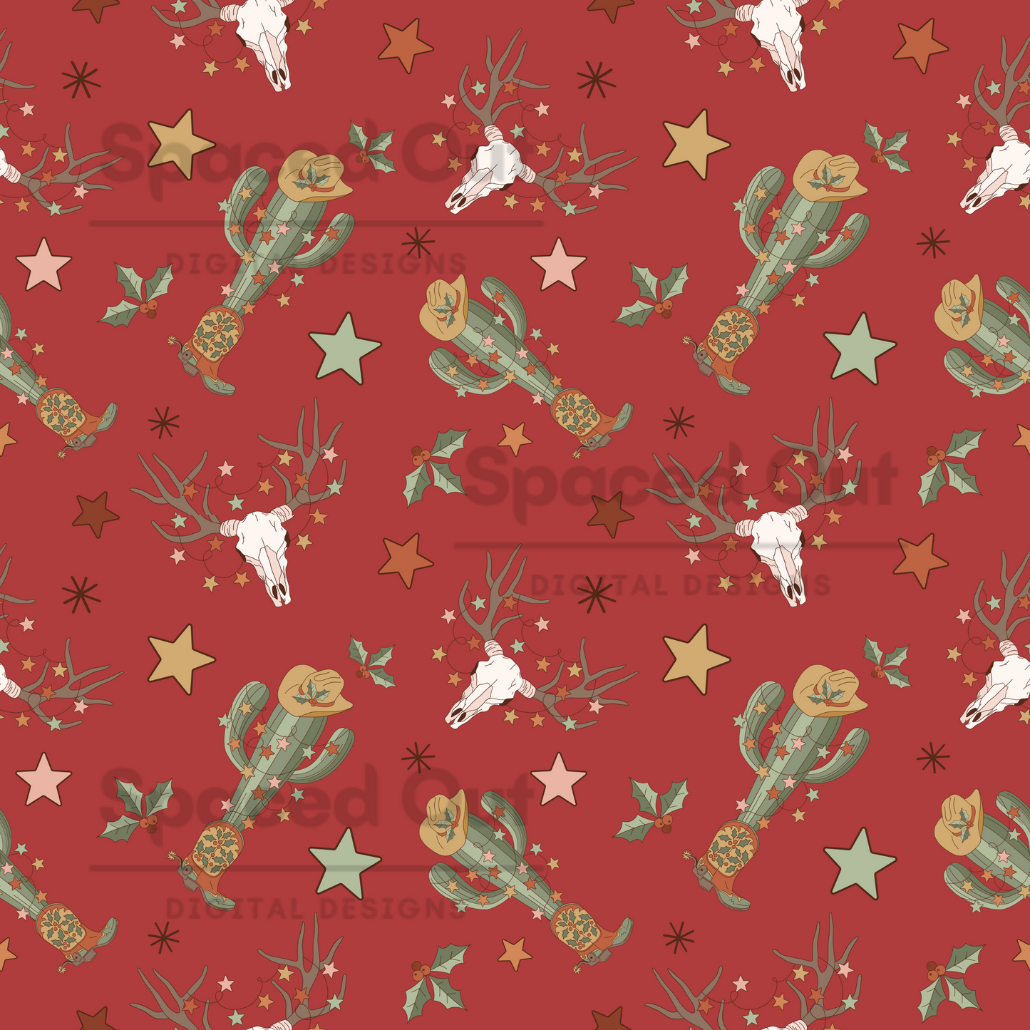 Skull and Cactus Christmas
